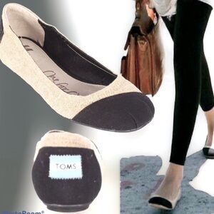 Toms Alpargata Canvas Slip On Shoes. Side 10W. D5/A